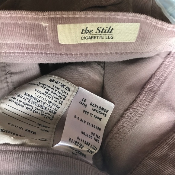 AG The Stilt corduroy Pants Jeans 27 Adriana Goldschmied - Picture 6 of 8